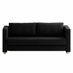 Chillout by Franz Fertig Canapé convertible Randa - Noir - Largeur : 202 cm