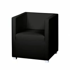 Mooved Fauteuil Carmen - Imitation cuir - Noir