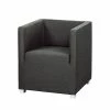 Mooved Fauteuil Carmen - Tissu gris foncé