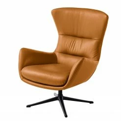 Studio Copenhagen Fauteuil Hepburn III - Cuir véritable Neka : Cognac - Noir