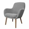 Mørteens Fauteuil Livengood - Microfibre - Gris