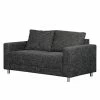 Fredriks Canapé Greenwood (2 places) Tissu - Noir / Gris