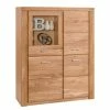 Naturoo Armoire vitrine Lombok I - Partiellement en bois massif