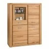 Naturoo Armoire vitrine Lombok I - Partiellement en bois massif