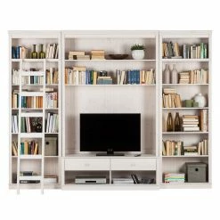 Maison Belfort Meuble TV Lillehammer I - 3 éléments - Pin massif - Epicéa blanc