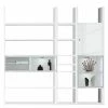 Loftscape Etagère XL Emporior IV - Blanc brillant / Blanc - Avec éclairage